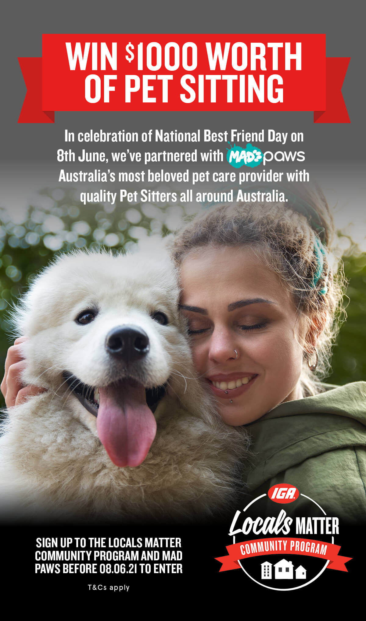 Join Locals Matter Mad Paws IGA Supermarkets