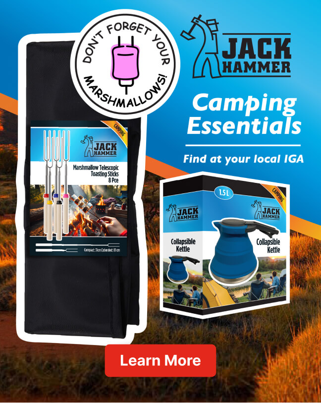 Jack Hammer Easter Camping Essentials