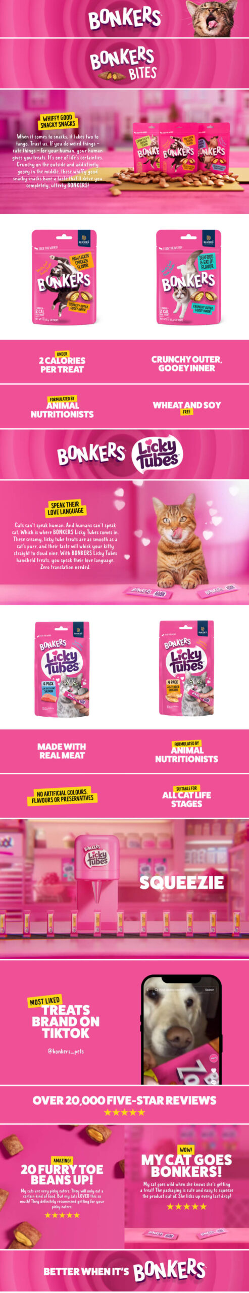 Bonkers Cat Food Mobile Banner