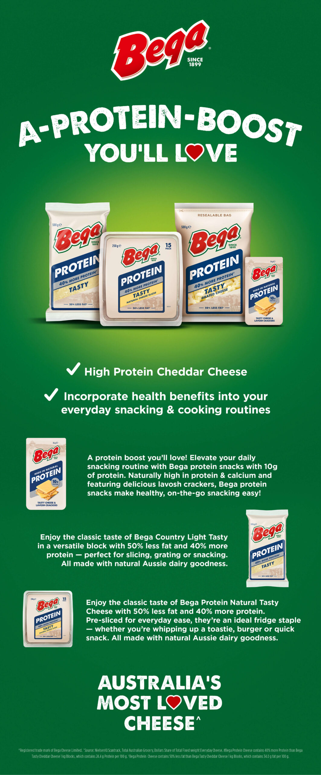 Bega Protein Tasty Cheese Desktop Banner