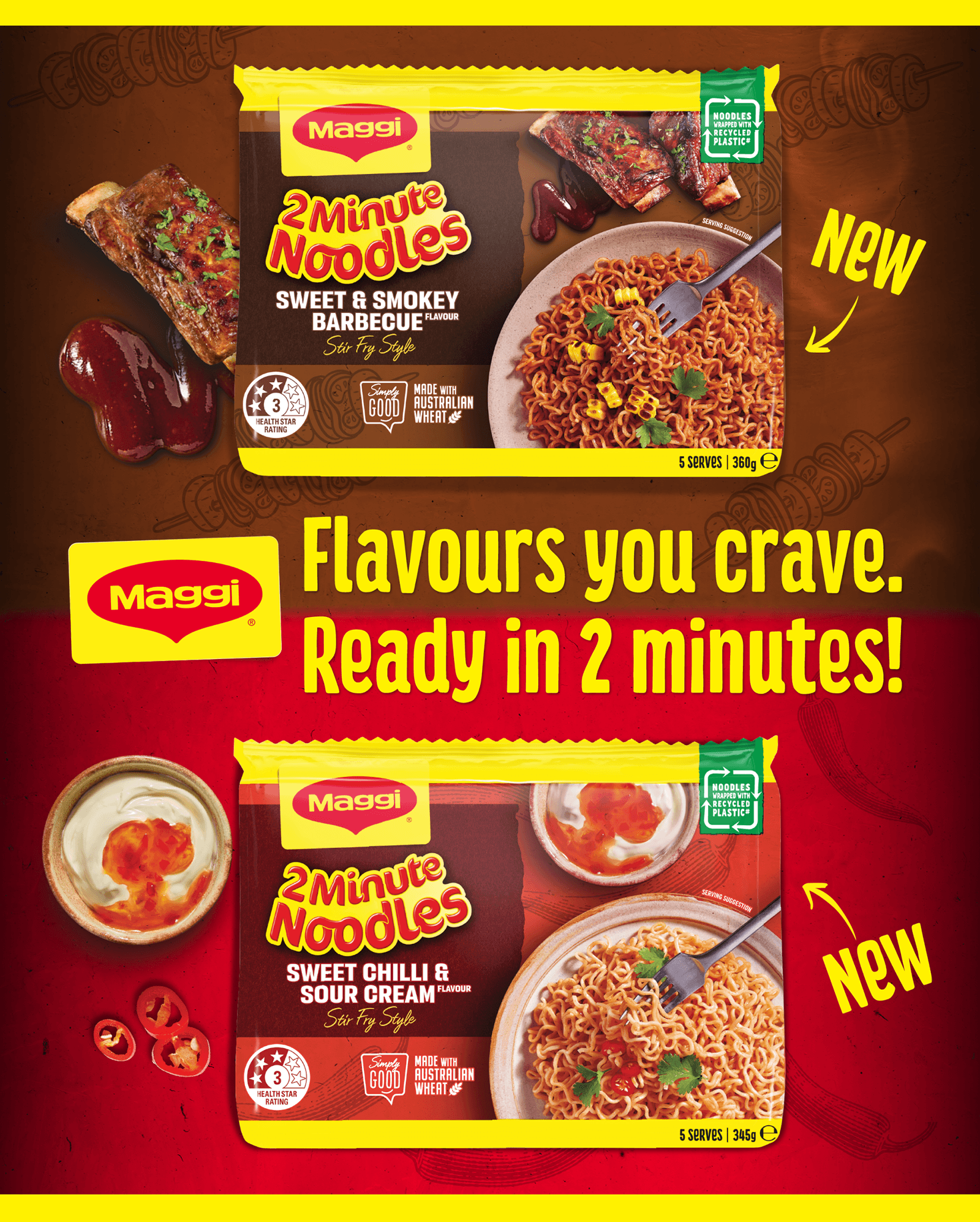 Maggi - flavours you crave. Ready in 2 minutes