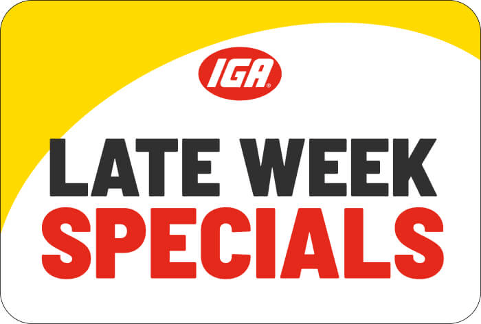 Late Week Specials Value Banner