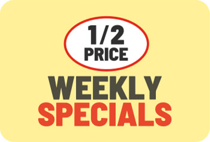 Half Price Specials Value Banner