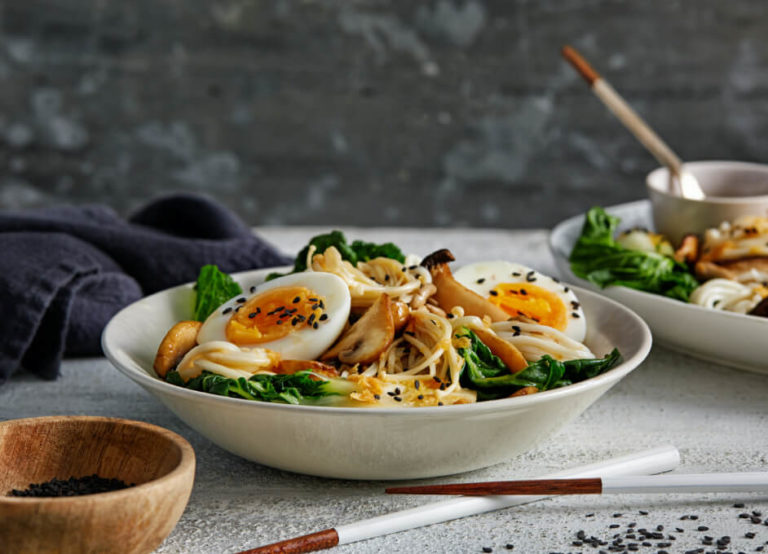 Asian Mushroom Noodles with Ginger Garlic Sauce IGA Recipes