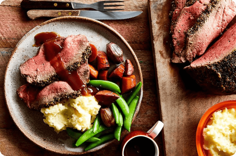 Herb Crusted Topside Roast IGA Recipes