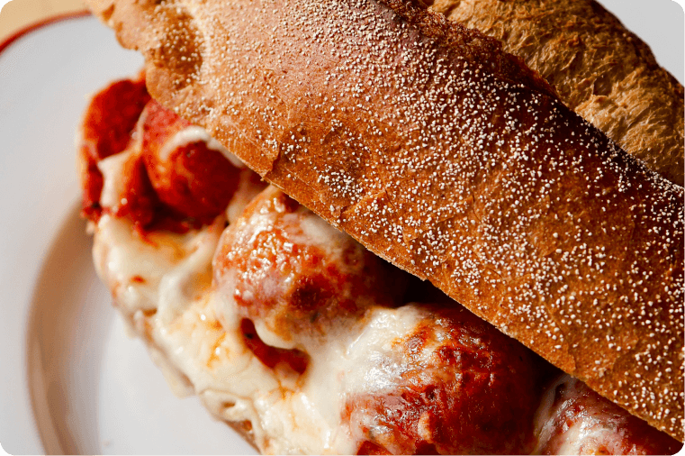 IGA x Made by Mandy Cheesy Meatball Sub