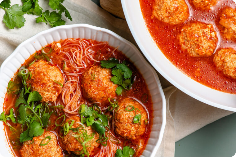 Vietnamese Meatball Noodles in Tomato Broth by Chang's