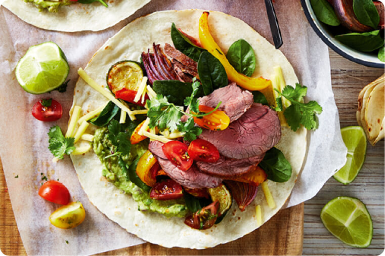 Lamb Mini Roast Fajitas