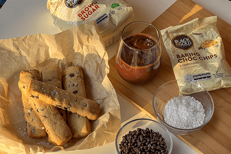 Cookie Dough Fries with Chocolate Sauce by @nourishwithtan