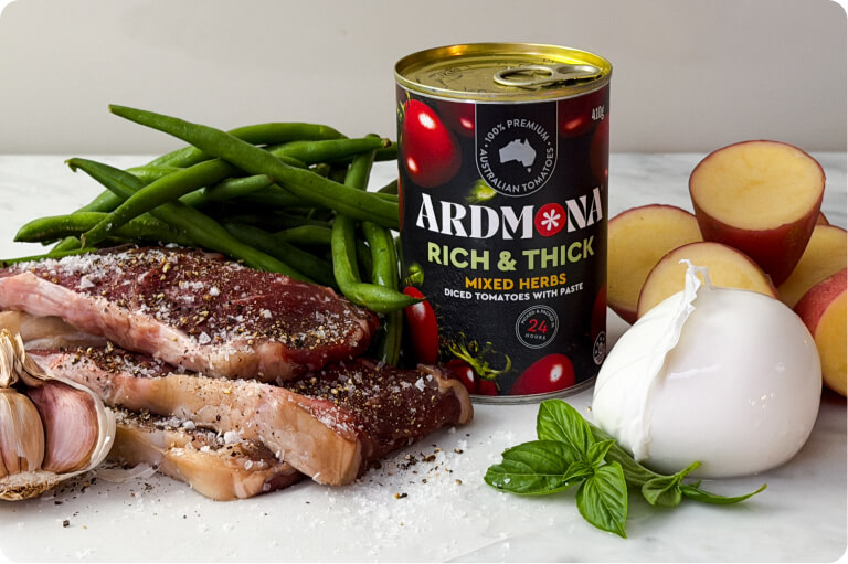 Palmy-Style Tomato Minute Steaks with Mozzarella